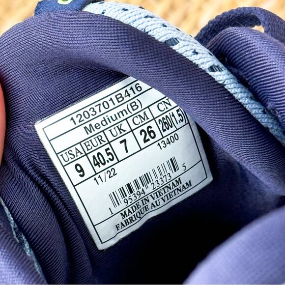 Brooks Glycerin GTS 20 Light Blue Peacoat Nightlife Road-Running Sneakers Size 9 - Picture 7 of 8